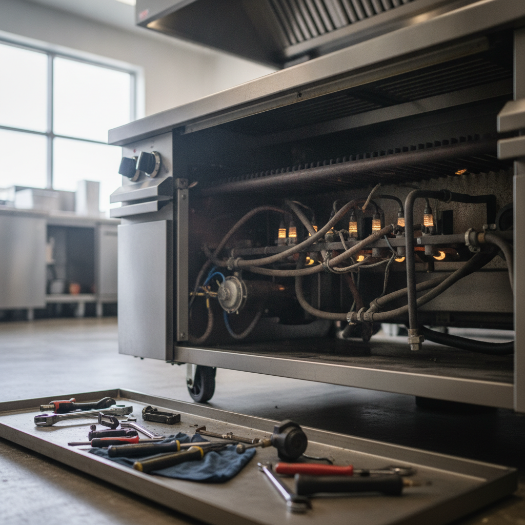 Commercial Grill Repair - no faces and no text