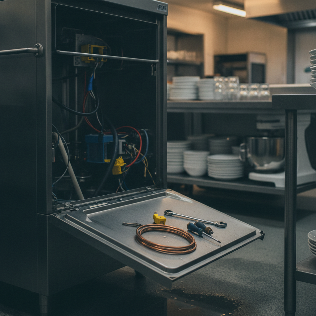 Commercial Dishwasher Repair - no faces and no text