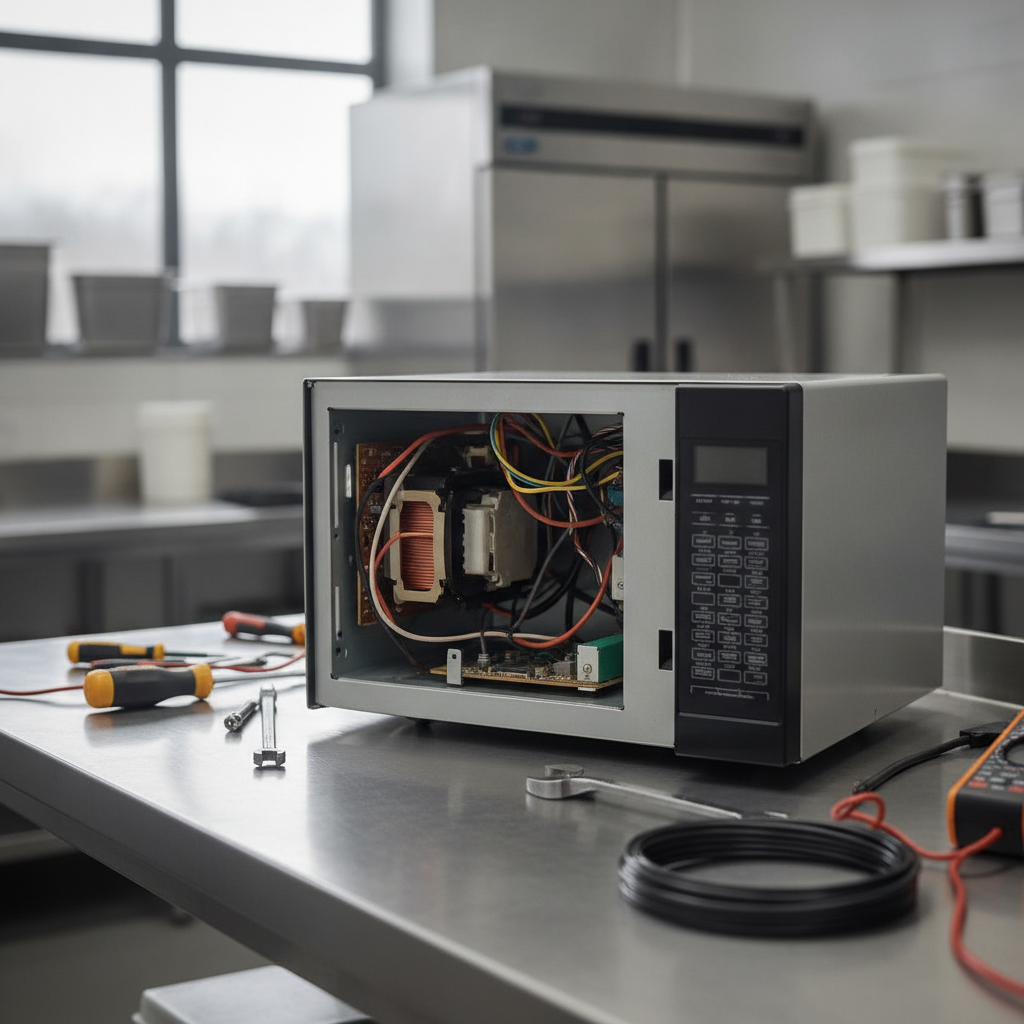 Commercial Microwave Repair - no faces and no text